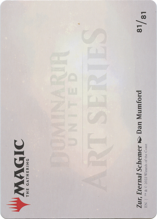 Zur, Eternal Schemer // Zur, Eternal Schemer (ADMU-081) - Dominaria United Art Series (Borderless)