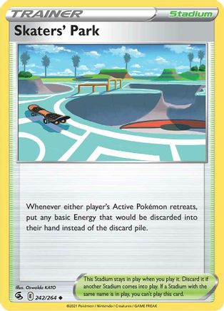 Skaters' Park 242  - Reverse Holofoil SWSH08 Fusion Strike - Uncommon