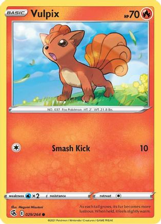 Vulpix (29) (29) 029  SWSH08 Fusion Strike - Common