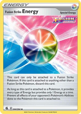 Fusion Strike Energy 244  - Reverse Holofoil SWSH08 Fusion Strike - Uncommon