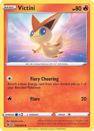 Victini 036  SWSH08 Fusion Strike - Uncommon