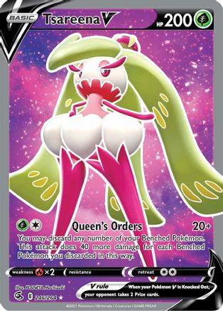 Tsareena V (Full Art) 246  - Holofoil SWSH08 Fusion Strike - Ultra Rare