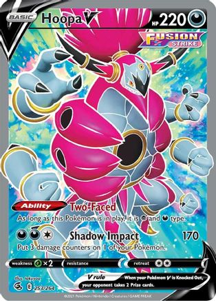 Hoopa V (Full Art) 253  - Holofoil SWSH08 Fusion Strike - Ultra Rare