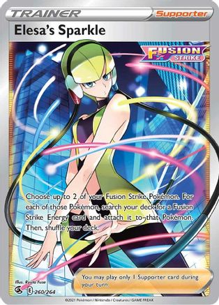 Elesa's Sparkle (Full Art) 260  - Holofoil SWSH08 Fusion Strike - Ultra Rare
