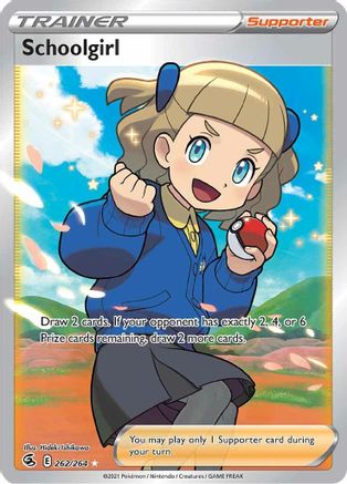 Schoolgirl (Full Art) 262  - Holofoil SWSH08 Fusion Strike - Ultra Rare