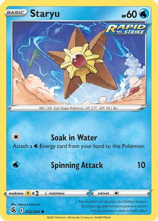 Staryu 052  SWSH08 Fusion Strike - Common