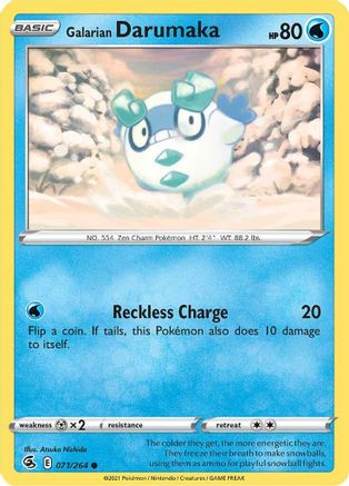 Galarian Darumaka 071  SWSH08 Fusion Strike - Common