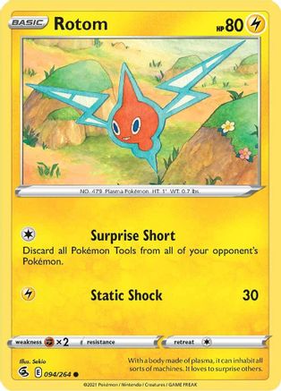 Rotom 094  - Reverse Holofoil SWSH08 Fusion Strike - Common