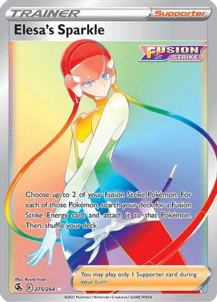 Elesa's Sparkle (Secret) 275  - Holofoil SWSH08 Fusion Strike - Secret Rare