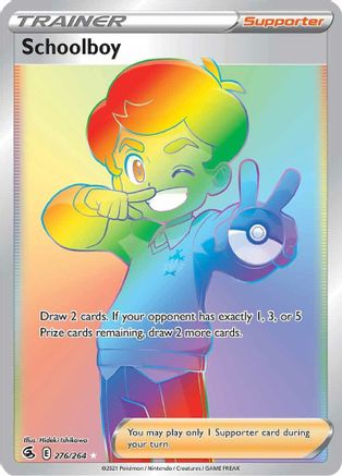 Schoolboy (Secret) 276  - Holofoil SWSH08 Fusion Strike - Secret Rare