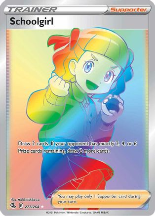 Schoolgirl (Secret) 277  - Holofoil SWSH08 Fusion Strike - Secret Rare