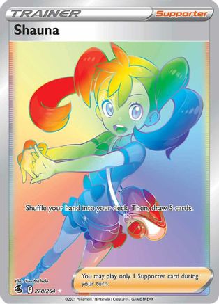Shauna (Secret) 278  - Holofoil SWSH08 Fusion Strike - Secret Rare