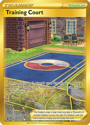 Training Court (Secret) 282  - Holofoil SWSH08 Fusion Strike - Secret Rare