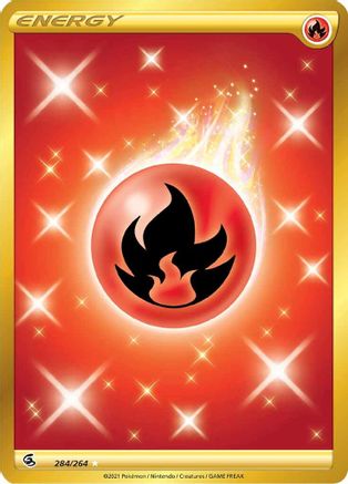 Fire Energy (Secret) 284  - Holofoil SWSH08 Fusion Strike - Secret Rare