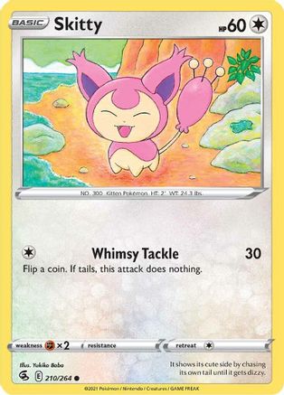 Skitty 210  SWSH08 Fusion Strike - Common