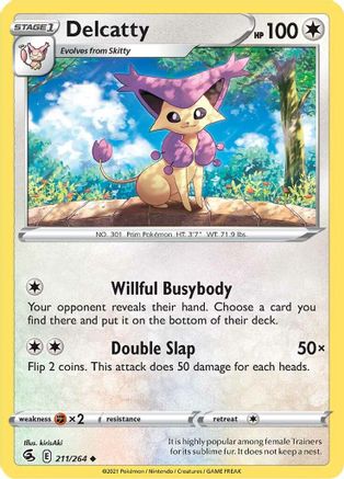 Delcatty 211  SWSH08 Fusion Strike - Uncommon