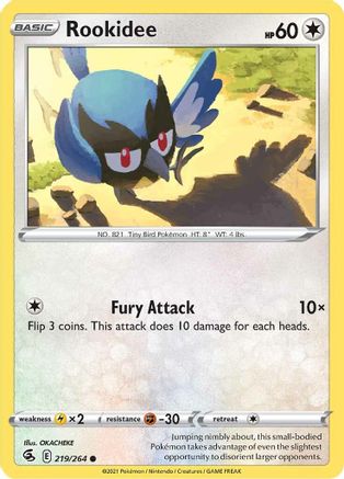 Rookidee 219  SWSH08 Fusion Strike - Common