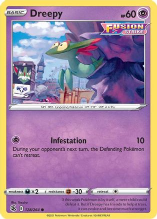Dreepy 128  SWSH08 Fusion Strike - Common