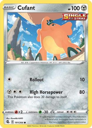 Cufant 191  SWSH08 Fusion Strike - Common