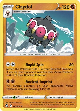 Claydol 145  SWSH08 Fusion Strike - Rare