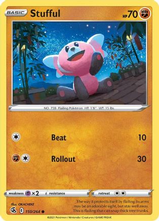 Stufful 150  SWSH08 Fusion Strike - Common
