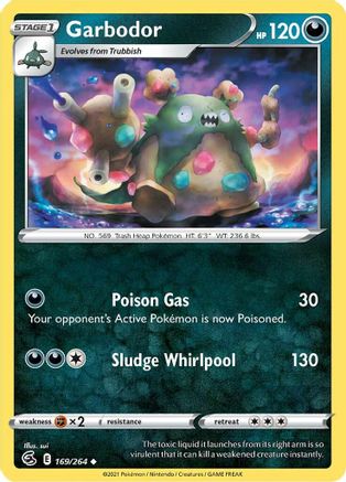 Garbodor 169  SWSH08 Fusion Strike - Uncommon