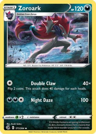 Zoroark 171  SWSH08 Fusion Strike - Uncommon