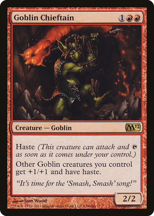 Goblin Chieftain (M12-138) - Magic 2012 Foil