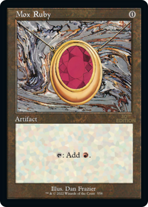 Mox Ruby (Retro Frame) (30A-558) - 30th Anniversary Edition