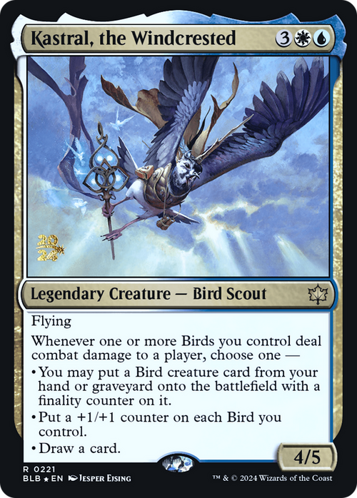 Kastral, the Windcrested (PRE-221) - Bloomburrow Promos Foil