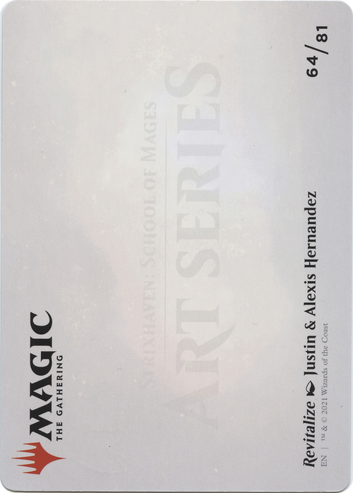 Revitalize // Revitalize (ASTX-064) - Strixhaven Art Series (Borderless) Foil