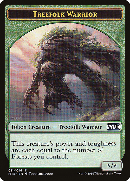 Treefolk Warrior Token (M15-011) - Magic 2015 Tokens
