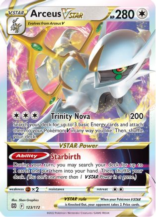 Arceus VSTAR 123  - Holofoil SWSH09 Brilliant Stars - Ultra Rare