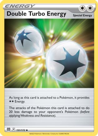 Double Turbo Energy 151  - Reverse Holofoil SWSH09 Brilliant Stars - Uncommon