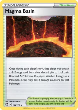 Magma Basin 144  SWSH09 Brilliant Stars - Uncommon