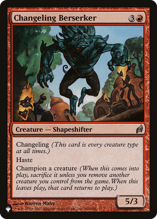 Changeling Berserker (LIST-LRW-160) - The List