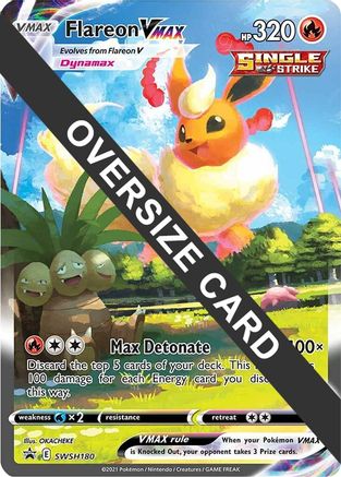 Flareon VMAX - SWSH180  - Holofoil Jumbo Cards - Promo
