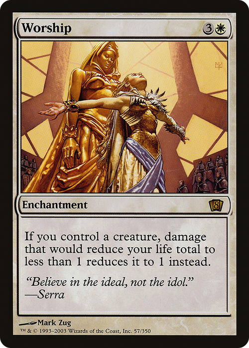Worship (8ED-057) - 8th Edition Foil