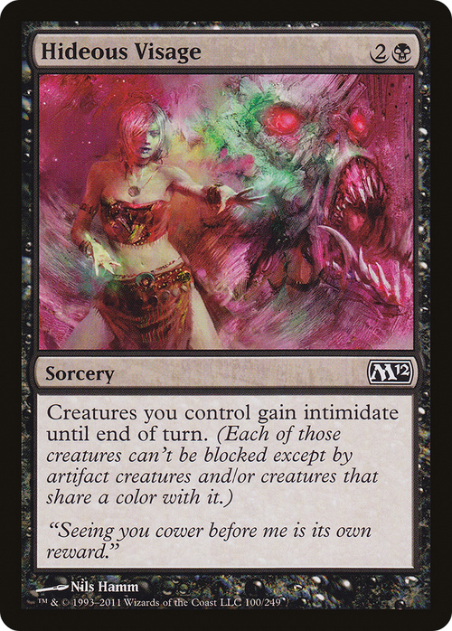 Hideous Visage (M12-100) - Magic 2012