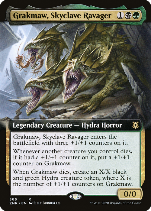 Grakmaw, Skyclave Ravager (Extended Art) (ZNR-366) - Zendikar Rising: (Extended Art)