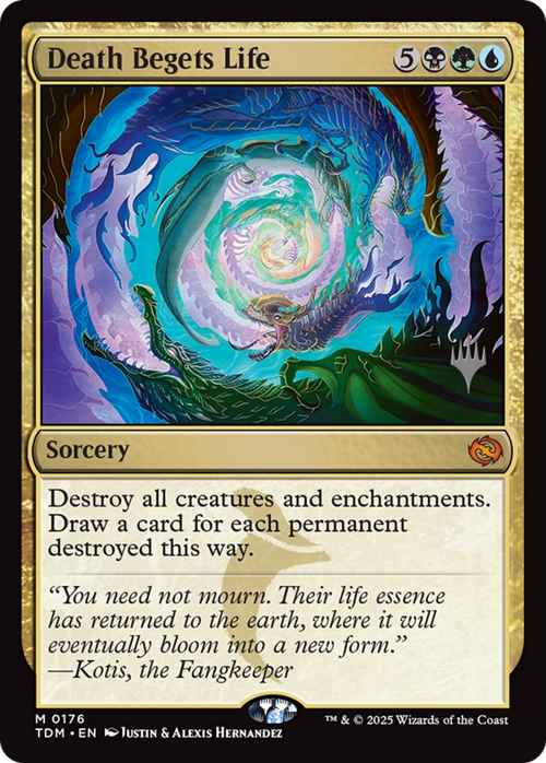 Death Begets Life (PPTDM-176P) - Promo Pack: Tarkir: Dragonstorm Foil