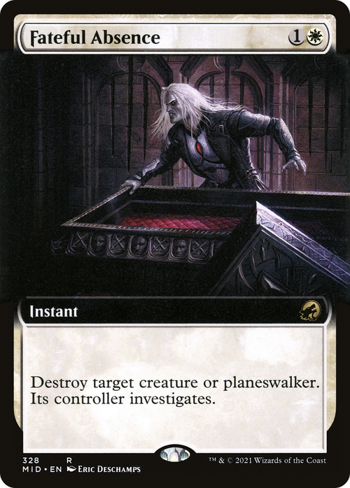 Fateful Absence (Extended Art) (MID-328) - Innistrad: Midnight Hunt: (Extended Art) Foil