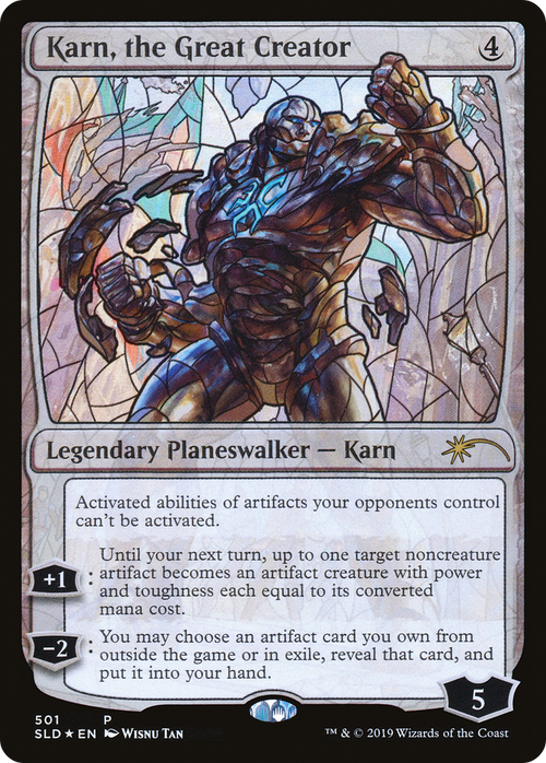 Karn, the Great Creator (Stained Glass) (SLD-501) - Secret Lair Drop Foil