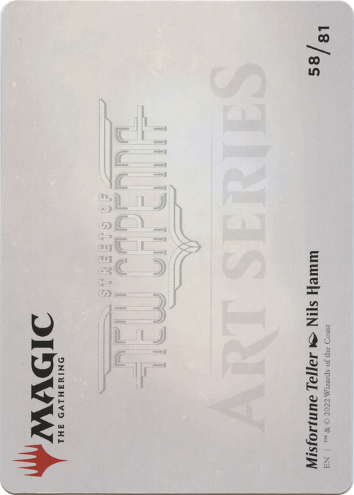 Misfortune Teller // Misfortune Teller (ASNC-058) - New Capenna Art Series (Borderless) Foil