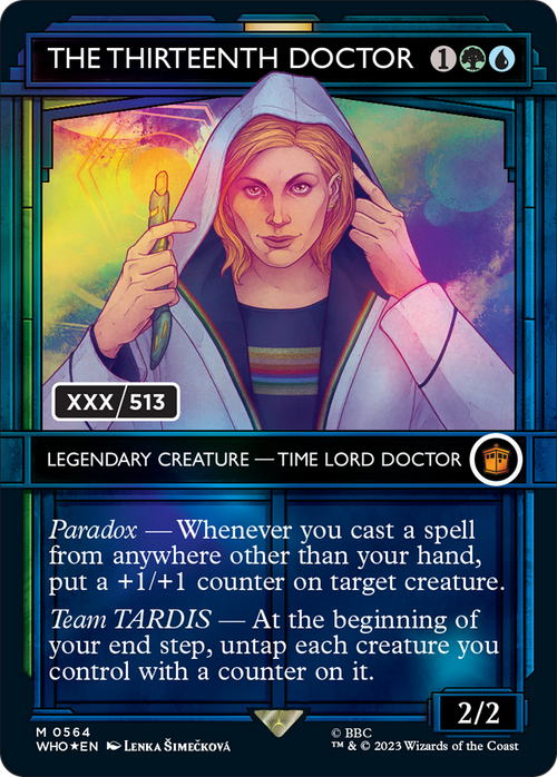 The Thirteenth Doctor (Serial Numbered) (WHO-564) - Doctor Who: (Showcase) (Borderless) Foil