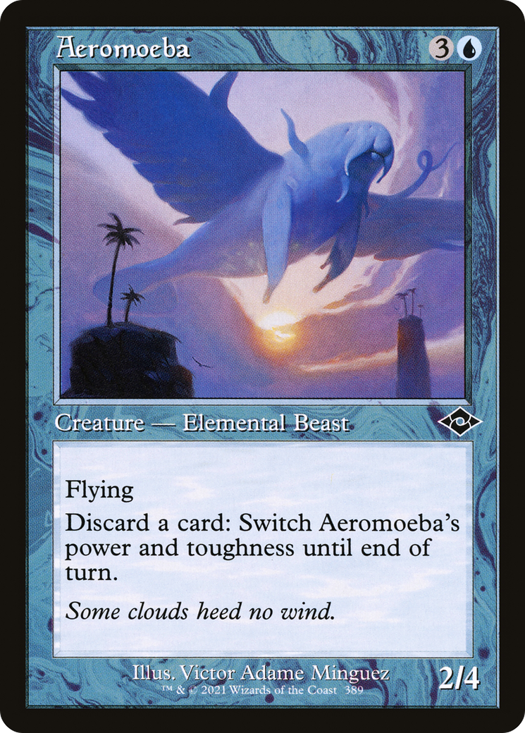 Aeromoeba (Retro Frame) (MH2-389) - Modern Horizons 2 Etched Foil