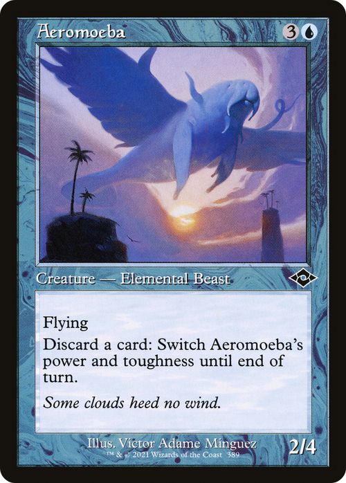 Aeromoeba (Retro Frame) (MH2-389) - Modern Horizons 2 Etched Foil