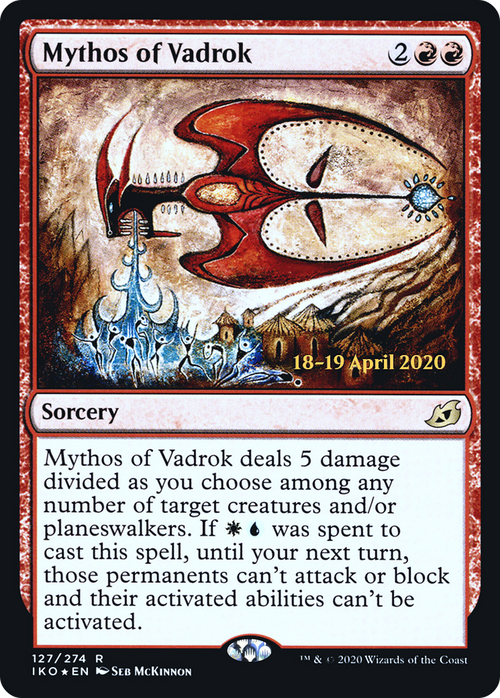 Mythos of Vadrok (PRE-127S) - Ikoria: Lair of Behemoths Promos Foil