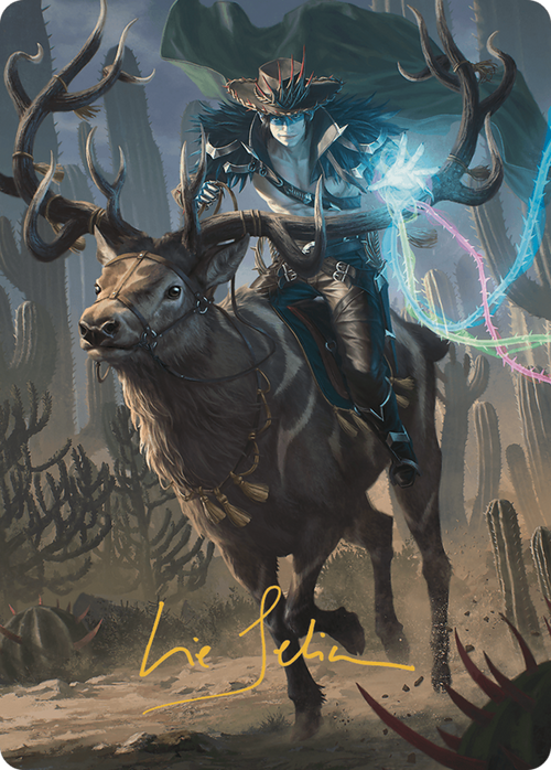 Oko, the Ringleader // Oko, the Ringleader (AOTJ-054) - Outlaws of Thunder Junction Art Series (Borderless) Foil