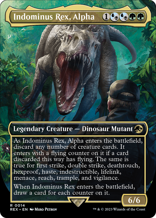 Indominus Rex, Alpha (Borderless) (REX-014) - Jurassic World Collection